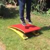 LXLZYXSF Curved Inclined Springboard - Load 176lbs, Beginners Kids Adults Somersault Jumping Aid Tool for Gymnastics Kung Fu, Wood Elastic Board (Color : Red, Size : 4 springs-60x120cm) view 1
