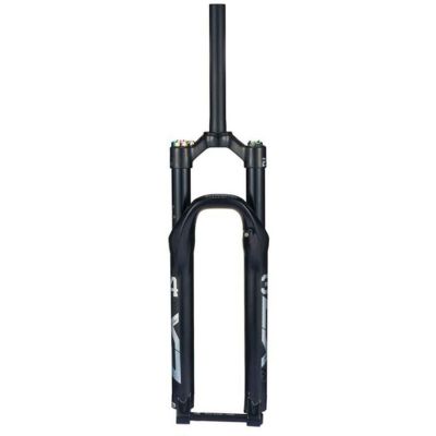 ZECHAO 26 27.5 29in Mountain Bike Suspension Forks,Ultralight Aluminum Alloy Thru Axle 15mm Shock Absorber Spring Front Fork 120mm Travel (Color : Straight-HL-Balck, Size : 27.5inch)