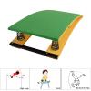 LXLZYXSF Curved Inclined Springboard - Load 176lbs, Beginners Kids Adults Somersault Jumping Aid Tool for Gymnastics Kung Fu, Wood Elastic Board (Color : Green, Size : 4 springs-60x120cm) view 3