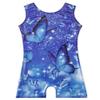 Belovance Gymnastics Leotards for Girls 7 8 Kid Dance Outfit Sparkly Blue Butterfly Biketard Toddlers Child (Blue Butterfly, 7-8 Years) view 1