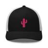 RIVEMUG Women Cactus Tree Pink Embroidery Trucker Hat Western Cowgirl Rodeo Baseball Cap Adjustable Cowboy Snapback for Women view 2