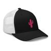 RIVEMUG Women Cactus Tree Pink Embroidery Trucker Hat Western Cowgirl Rodeo Baseball Cap Adjustable Cowboy Snapback for Women view 4