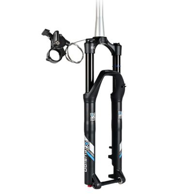 ZECHAO 120mm Travel Mountain Bike Suspension Fork,Rebound Adjustment 1-1/2" 15 * 110mm Axle Off-Road,XC,Downhill Bike Front Fork (Color : Remote Lock, Size : 29inch)
