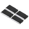 PATIKIL 47cmx5.5cm Ski Strap Fasteners, 4 Pack Adjustable Carrier Strap Ski Wraps Ski Accessories for Skis and Pole, Black view 1