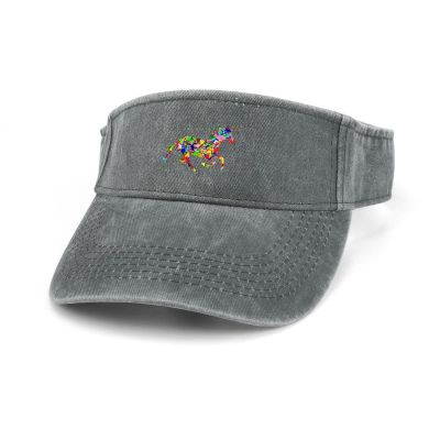 Colorful Unicorn Rainbow Sun Visor Hat Adjustable Sports Visor Cap Cotton Sun Protection Cap