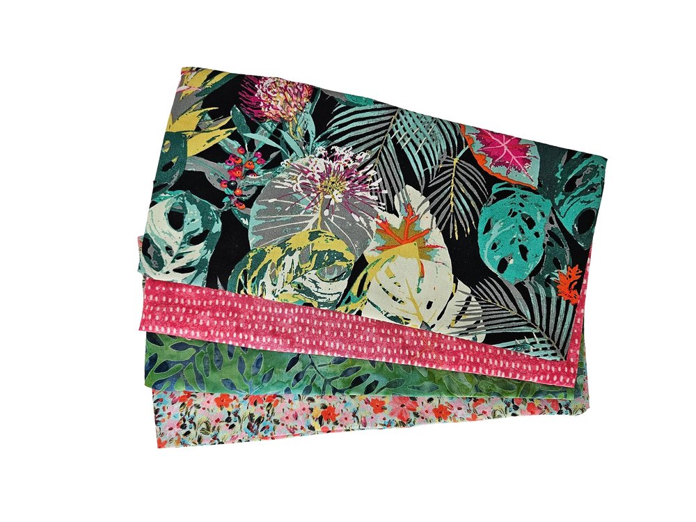 Peacegoods Eye Pillow COVER Pack of (4) Bulk Wholesale - Cotton Washable Fits most Eye Pillows - Yoga Massage Meditation Aromatherapy - green pink flowers geometric