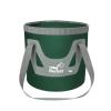 HMTRADE Collapsible Bucket,5 Gallon Portable Folding Water Portable Collapsible Wash Basin,Water Container Fishing Bucket for Travelling Camping Hiking Fishing Gardening (Blackish Green, 12L) view 1