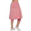 Women Knee Length Skirts with Leggings,Skirted Leggings Skorts Capris for Swimg Skirts Women Skort Zipper Pockets(Pink 4XL) view 2