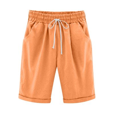 Uillui Women's Bermuda Shorts Cute Casual Lounge Shorts Teen Girls Trendy Lightweight Relaxed Fit Comfy Cotton Linen Shorts