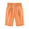 Uillui Women's Bermuda Shorts Cute Casual Lounge Shorts Teen Girls Trendy Lightweight Relaxed Fit Comfy Cotton Linen Shorts view 1