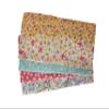 Peacegoods Eye Pillow COVER Pack of (4) Bulk Wholesale - Cotton Washable Fits most Eye Pillows - Yoga Massage Meditation Aromatherapy - yellow aqua pink flowers view 1