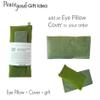 Peacegoods Eye Pillow COVER Pack of (4) Bulk Wholesale - Cotton Washable Fits most Eye Pillows - Yoga Massage Meditation Aromatherapy - yellow aqua pink flowers view 3