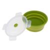 Silicone Folding Bowl Telescopic Collapsible Outdoor Travel Camping Tool with Lid 1200ml (Green) view 2