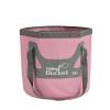 Collapsible Bucket,5 Gallon Portable Folding Water Portable Collapsible Wash Basin,Water Container Fishing Bucket for Travelling Camping Hiking Fishing Gardening (Light Pink, 20L) view 1