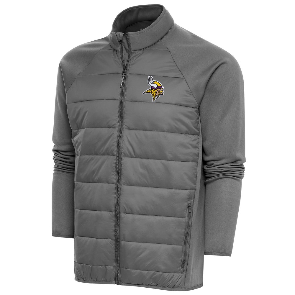 Antigua Men's Steel Minnesota Vikings Altitude Full-Zip Jacket