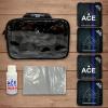 CornholeAce Legendary - Police Flag - ACE Pro Bag Kit: 4 Bags + Break-in Kit + Carry Case - Professional Cornhole Bags Dual Sided Slick Stick view 2