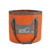 HMTRADE Collapsible Bucket,5 Gallon Portable Folding Water Portable Collapsible Wash Basin,Water Container Fishing Bucket for Travelling Camping Hiking Fishing Gardening (Orange, 20L) view 1