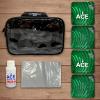 CornholeAce Legendary - Green - ACE Pro Bag Kit: 4 Bags + Break-in Kit + Carry Case - Professional Cornhole Bags Dual Sided Slick Stick view 2