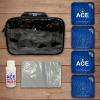 CornholeAce Legendary - Navy Blue - ACE Pro Bag Kit: 4 Bags + Break-in Kit + Carry Case - Professional Cornhole Bags Dual Sided Slick Stick view 2
