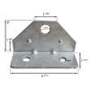 10 Pack Swivel Top Angle Bracket Bolster Bunk Board Adjustable for Boat Pontoon Trailer (10) view 3