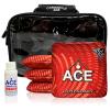CornholeAce Legendary - Red - ACE Pro Bag Kit: 4 Bags + Break-in Kit + Carry Case - Professional Cornhole Bags Dual Sided Slick Stick view 1
