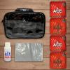 CornholeAce Legendary - Red - ACE Pro Bag Kit: 4 Bags + Break-in Kit + Carry Case - Professional Cornhole Bags Dual Sided Slick Stick view 2