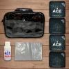 CornholeAce Legendary - Black - ACE Pro Bag Kit: 4 Bags + Break-in Kit + Carry Case - Professional Cornhole Bags Dual Sided Slick Stick view 2
