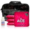 CornholeAce Legendary - Pink - ACE Pro Bag Kit: 4 Bags + Break-in Kit + Carry Case - Professional Cornhole Bags Dual Sided Slick Stick view 1