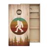 Skip's Garage Bigfoot Circle Cornhole Boards - Includes (2) Boards (NO Bags) + (1) Case & (2) Edge Lights view 2