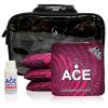 CornholeAce Legendary - Maroon - ACE Pro Bag Kit: 4 Pro Bags + Break-in Kit + Carry Case - Professional Cornhole Bags Dual Sided Slick Stick view 1