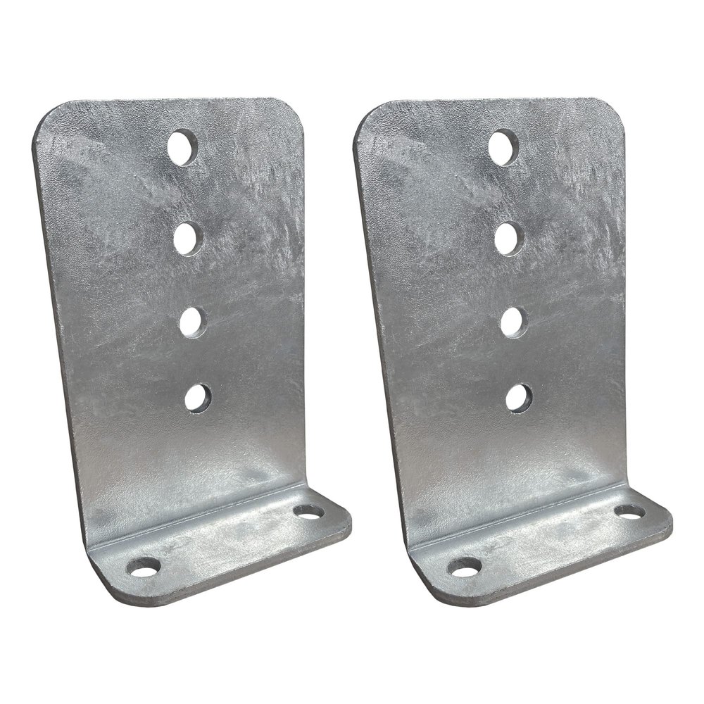 A.A 2 Pack 8" Galvanized L-Type Boat Trailer Bunk Bracket, Heavy Duty