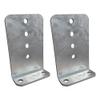 A.A 2 Pack 8" Galvanized L-Type Boat Trailer Bunk Bracket, Heavy Duty view 1