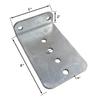 A.A 2 Pack 8" Galvanized L-Type Boat Trailer Bunk Bracket, Heavy Duty view 2