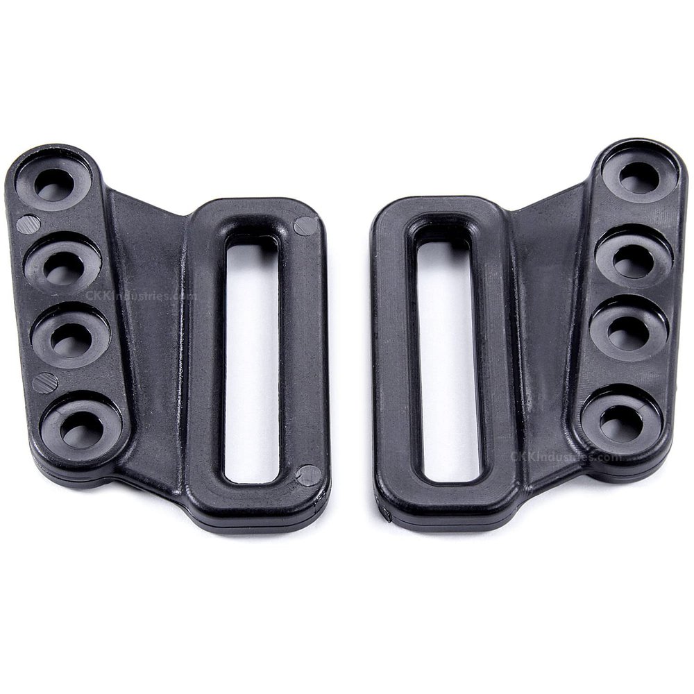 Universal Belt Loops for Holster Making - (Infinity Loops) - (Fits up to 1.50 inch Belts) - (Tactical Black) - (2 Pack)