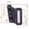 Universal Belt Loops for Holster Making - (Infinity Loops) - (Fits up to 1.50 inch Belts) - (Tactical Black) - (2 Pack) view 4