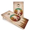 Skip's Garage Bigfoot Circle Cornhole Boards - Includes (2) Boards (NO Bags) + (2) Board Edge Lights view 1