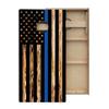 Skip's Garage Thin Blue Line American Flag Cornhole Boards - Includes (2) Boards (NO Bags) + (1) Case & (2) Hole Lights view 2