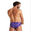 ARENA Mens Swim Brief Puzzled Team Print MaxLife Athletic Swimwear Professional Training Swimsuit Sports Bathing Suit, Black/Purple Multi, US Size 42 view 2