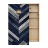 Skip's Garage Blue & Grey Herringbone Cornhole Boards - Includes (2) Boards (NO Bags) + (1) Black Carrying Case view 2