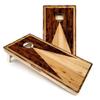 Skip's Garage Wooden Triangle Cornhole Boards - Includes (2) Boards (NO Bags) + (2) Board Edge Lights view 1