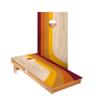 Swashed Stripes Cornhole Boards - Includes (2) Boards (NO Bags) + (2) Board Hole Lights view 1