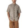 Dickies Short Sleeve Woven Shirt, Moss BACKLAND Prairie Plaid, 4X
