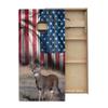 Skip's Garage Deer Field Flag Cornhole Boards - Includes (2) Boards (NO Bags) + (1) Case & (2) Edge Lights view 2