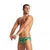 ARENA Men's Swim Brief Puzzled Team Print MaxLife Athletic Swimwear Professional Training Swimsuit Sports Bathing Suit, Black/Green Multi, US Size 22 view 1