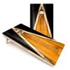 Skip's Garage Orange & Black Triangle Cornhole Boards - Includes (2) Boards (NO Bags) + (2) Board Hole Lights view 1