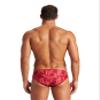 ARENA Mens Swim Brief Puzzled Team Print MaxLife Athletic Swimwear Professional Training Swimsuit Sports Bathing Suit, Red/Red Multi, US Size 42 view 2