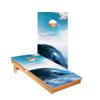 Skip's Garage Ocean Wave Cornhole Boards - Includes (2) Boards (NO Bags) + (2) Board Edge Lights view 1