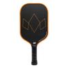 Diadem Warrior Edge Pickleball Paddle | Etched Carbon Face for Max Spin, 16mm Aero Guard, Comfort Max Grip, 16mm Honeycomb Core, Midweight 8oz | Indoor/Outdoor | USAPA Approved, Orange view 2