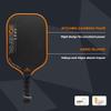 Diadem Warrior Edge Pickleball Paddle | Etched Carbon Face for Max Spin, 16mm Aero Guard, Comfort Max Grip, 16mm Honeycomb Core, Midweight 8oz | Indoor/Outdoor | USAPA Approved, Orange view 3
