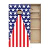 USA Stars and Stripes Triangle Cornhole Boards - Includes (2) Boards (NO Bags) + (1) Black Carrying Case view 2
